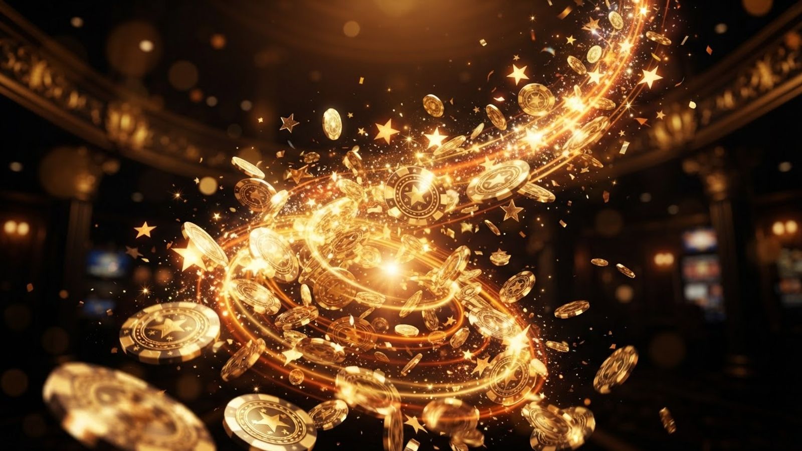Pièces dorées et étoiles des tours gratuits Betify