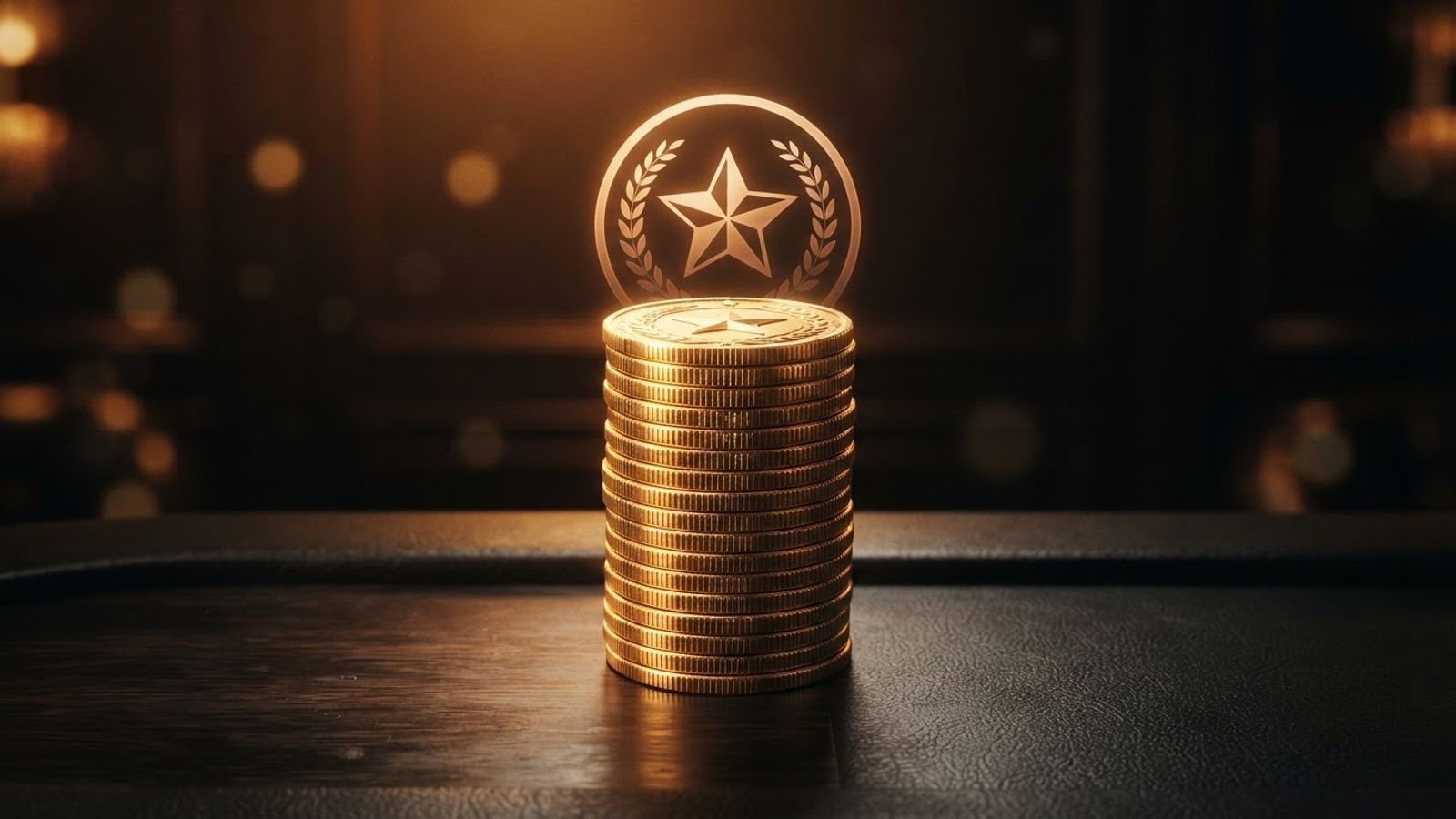 Pile de pièces et étoile du cashback VIP Betify